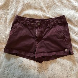 gramicci plum shorts